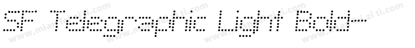 SF Telegraphic Light Bold字体转换
